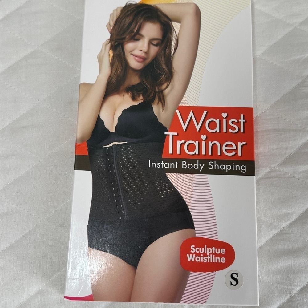 Women Size S Black Waist Trainer Instant Body Shaping Sculpture Waistline NEW